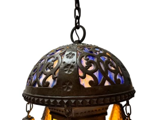 Vienna Secession Art Nouveau Chandelier Austria, 1900s